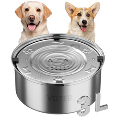 VDTEB no-spill dog water bowl with splash-free design keeps floors dry