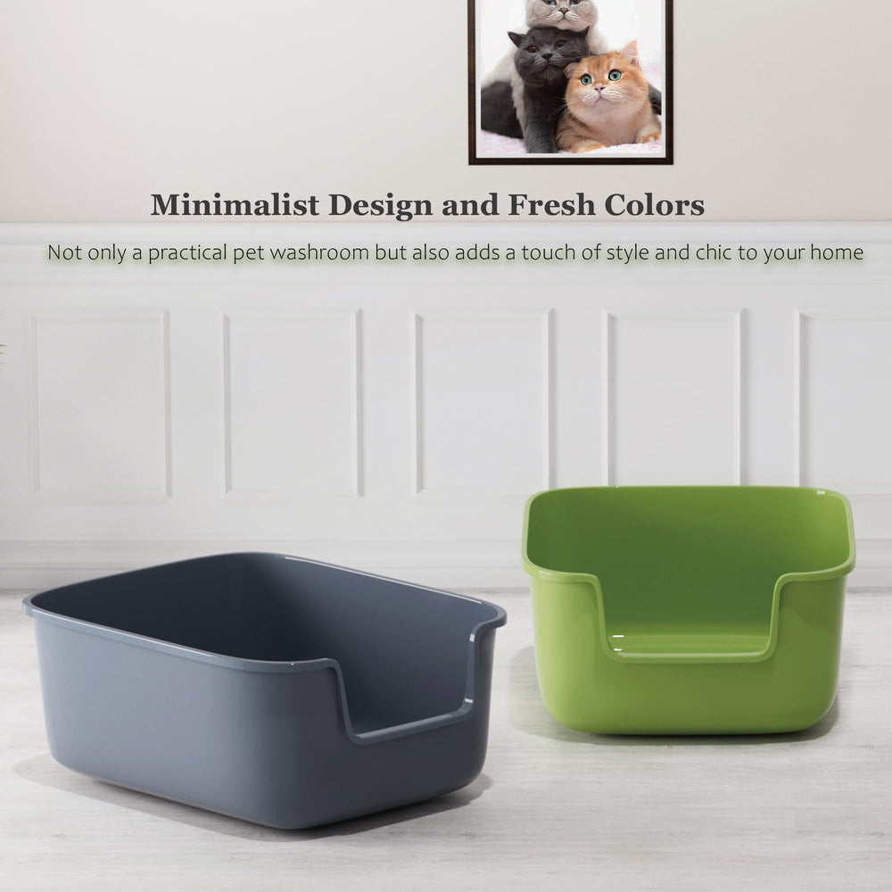 Vealind cat litter box grey modern design complements home decor