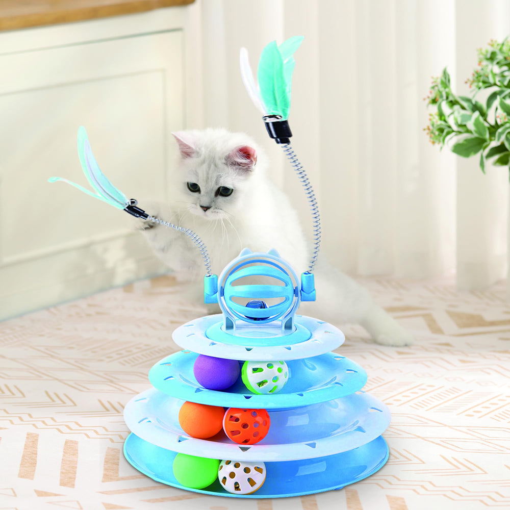 Vealind Cat Toy Roller supports multi-cat bonding and shared fun.