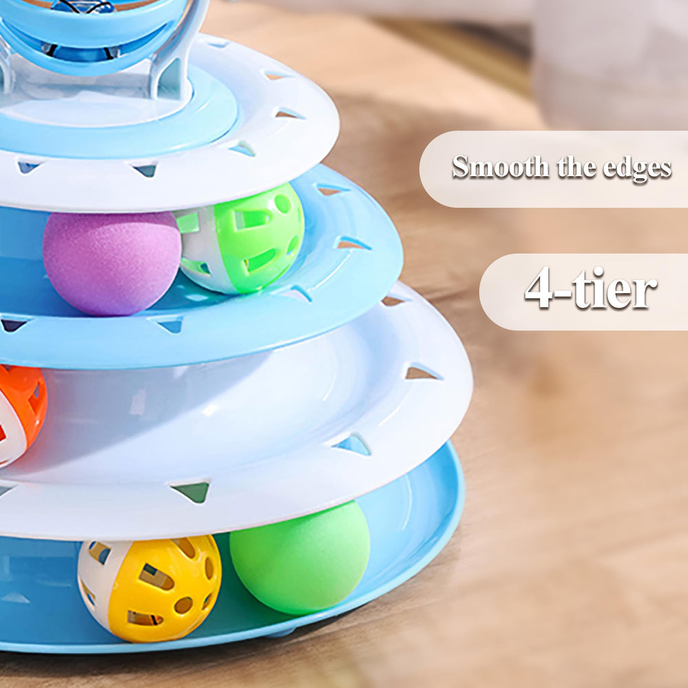 Vealind Cat Toy Roller non-slip base keeps playtime stable.