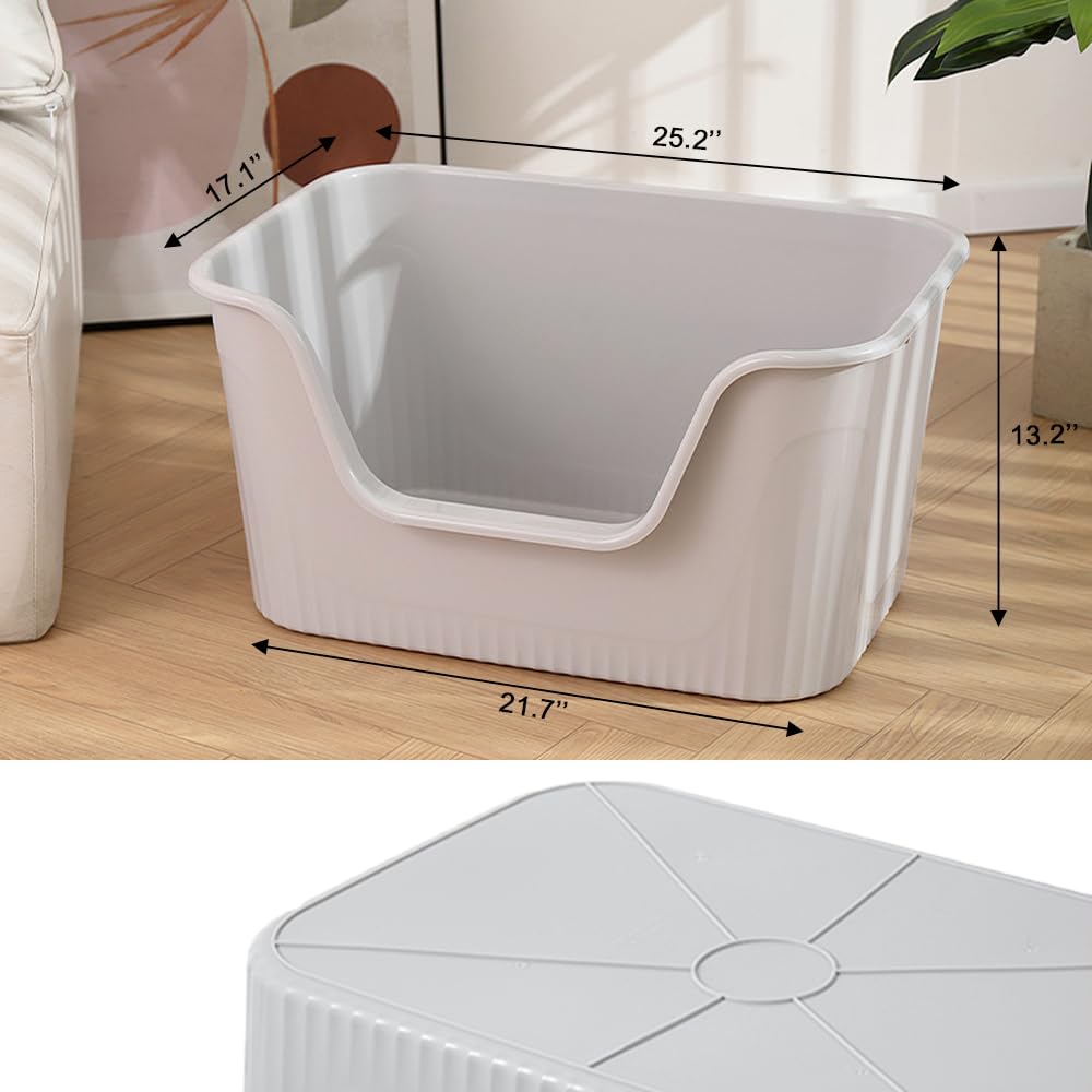 Vealind Jumbo Litter Box side-entry design eases access for seniors.