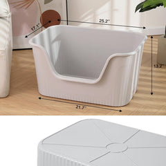 Vealind Jumbo Litter Box side-entry design eases access for seniors.