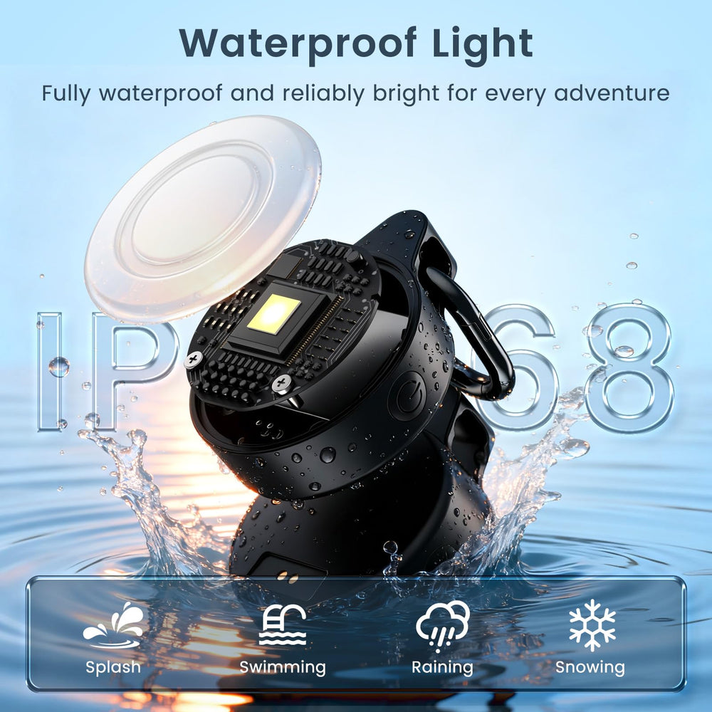 Vebiso IP68 waterproof dog light ready for rain and snow.