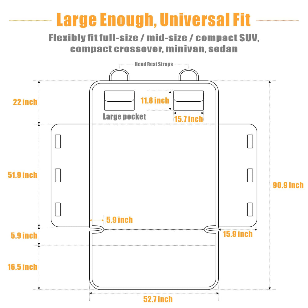 Veckle cargo liner fabric shows water resistance for spills and mud.