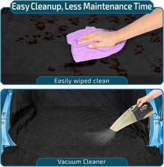 Veckle SUV Cargo Liner side flaps protect interior from fur and mud