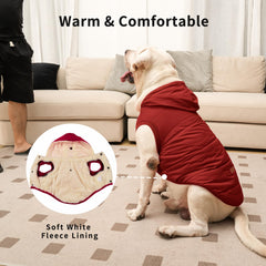 Vecomfy fleece-lined hoodie close-up displays soft fleece interior and durable stitching.