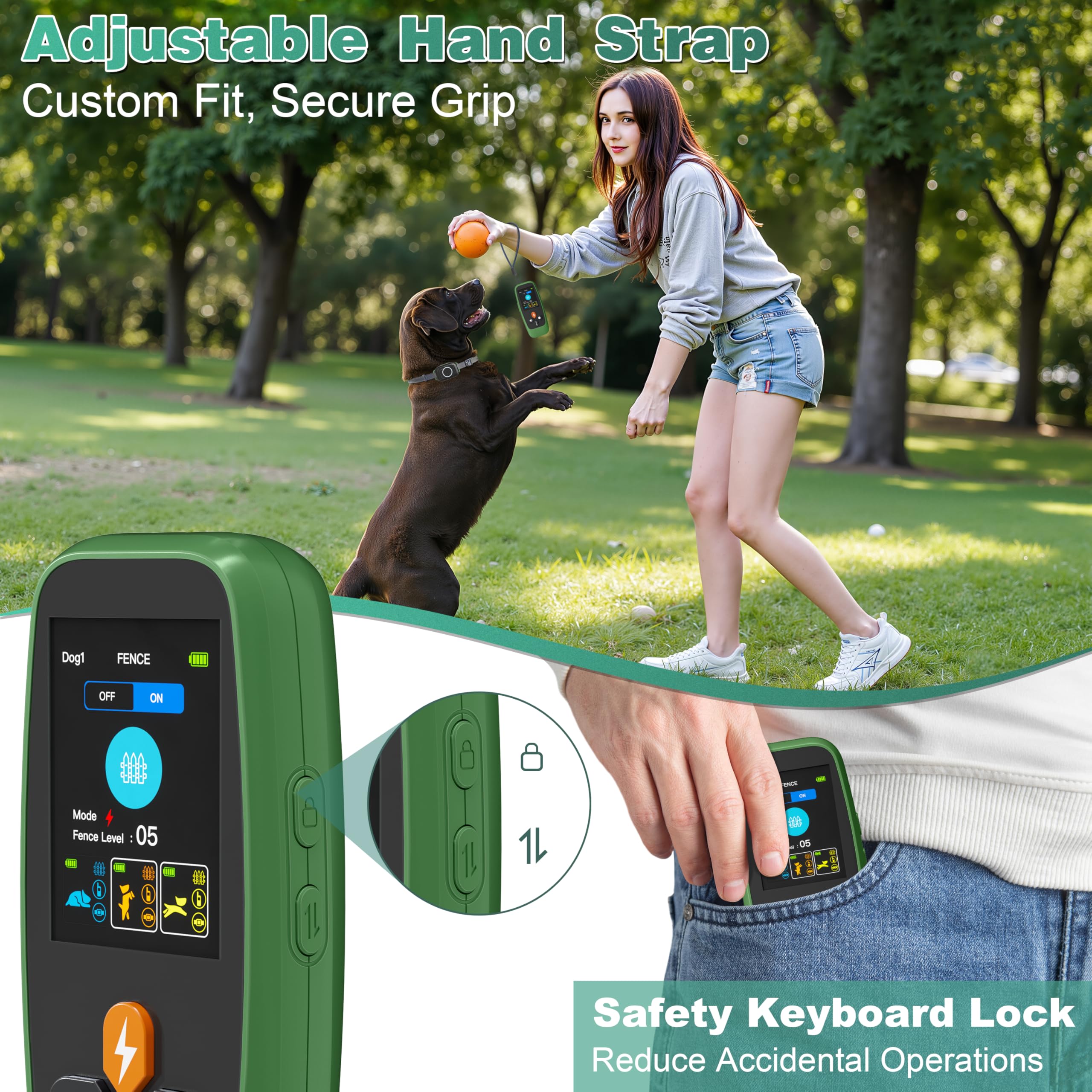 Veconix long-lasting battery supports days of outdoor training and fencing.