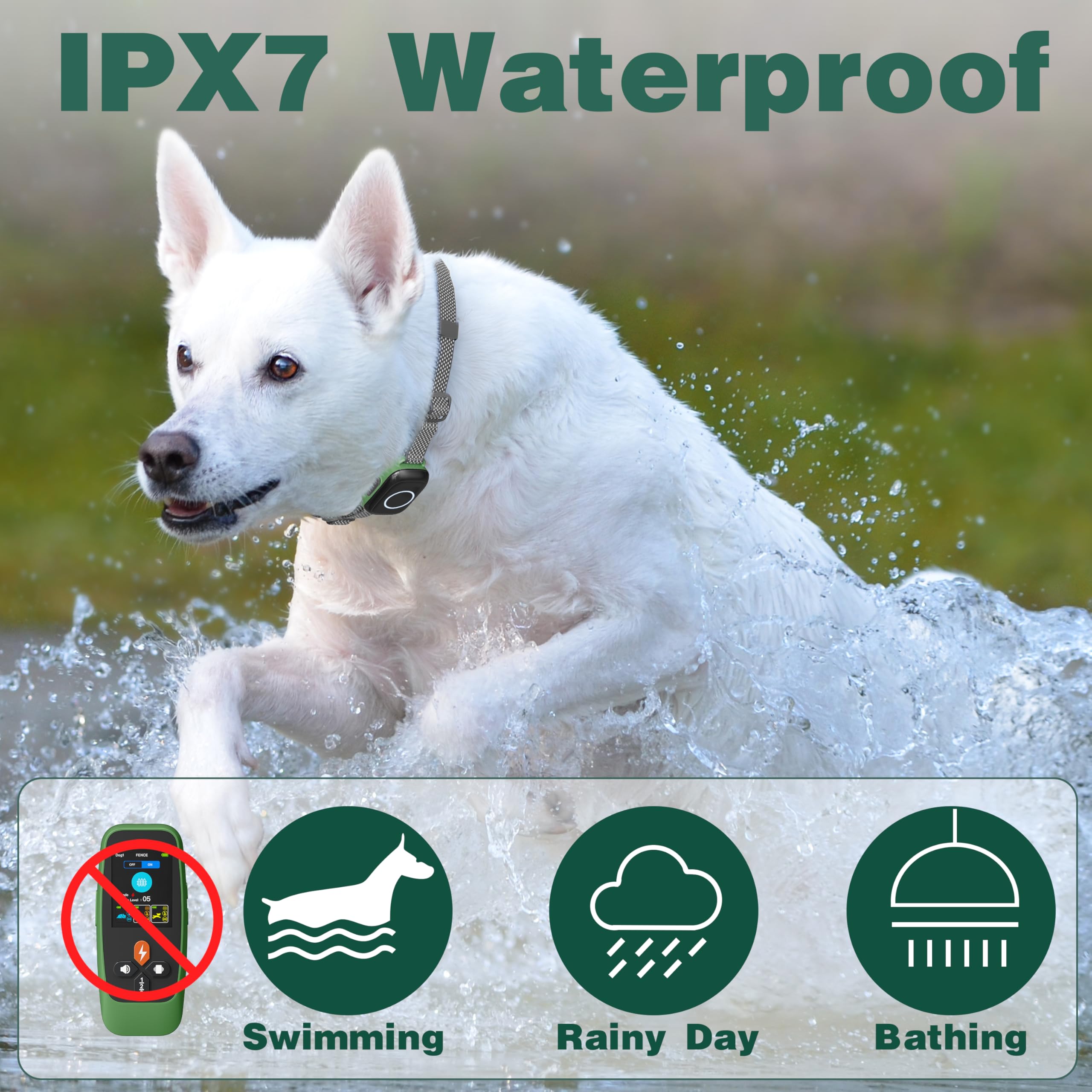 Veconix IPX7 waterproof receiver withstands rain and splashes for all-season adventures.