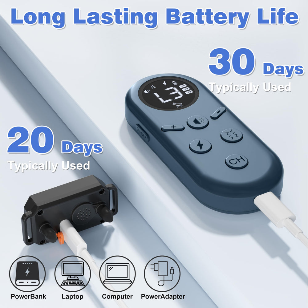 Veconix Ultra Small Shock Collar waterproof design emphasizes rugged durability in wet conditions.