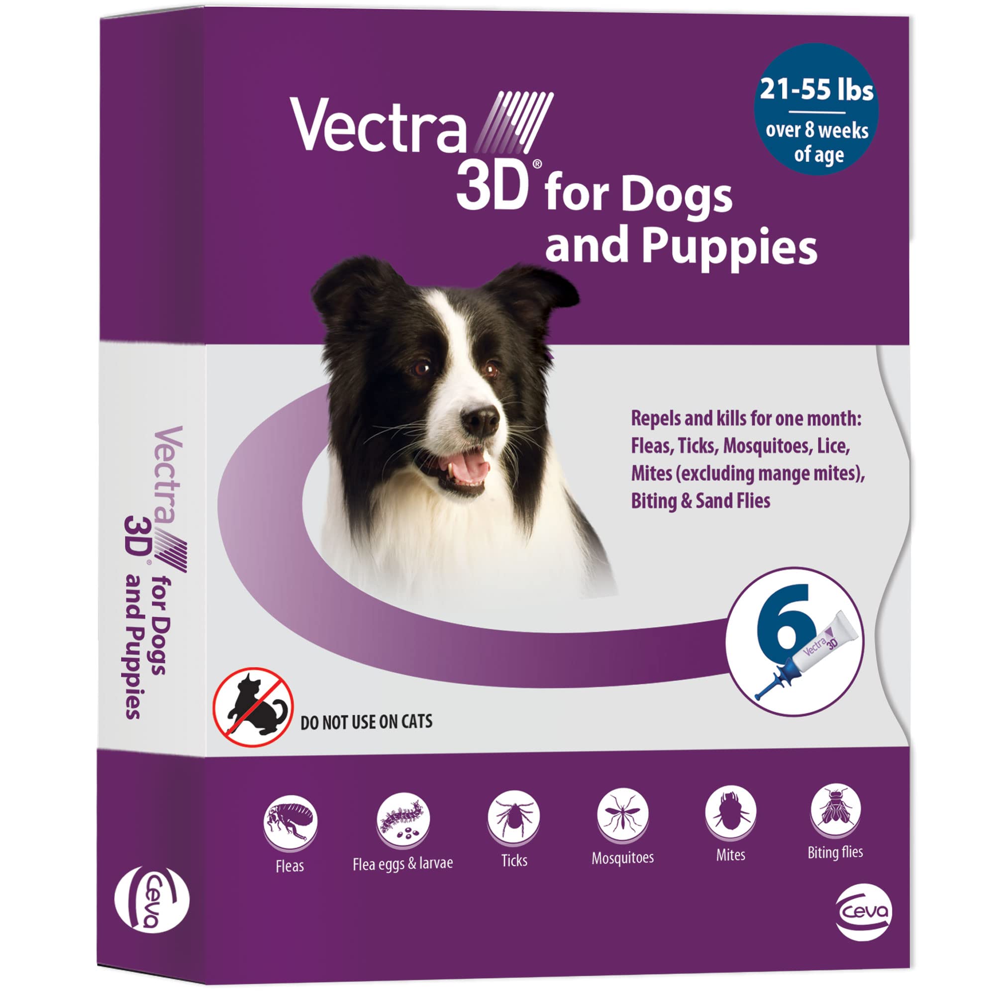 Vectra 3D for dogs shows flea kill within four hours for medium breeds.
