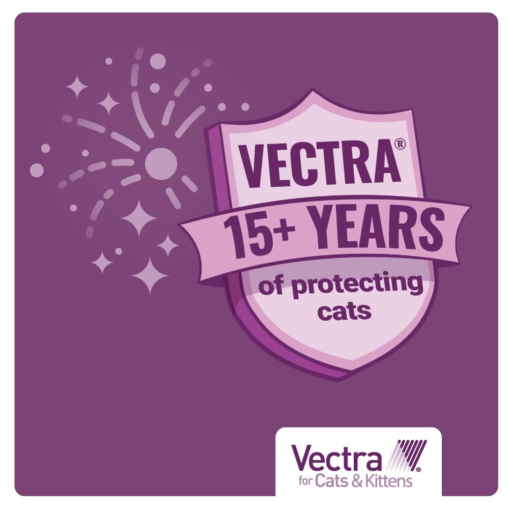 Vectra quick-drying, non-greasy finish keeps your cat comfortable.