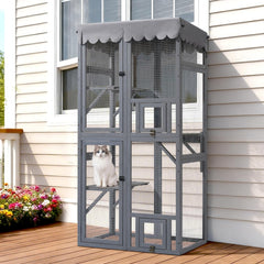 Veehoo Catio window-access enclosure enables safe indoor-outdoor adventures for cats.