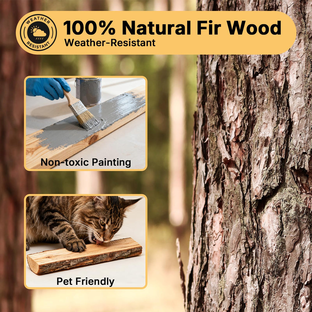 Veehoo Catio 63-inch height delivers elevated vantage points and relaxed sunbathing spots.