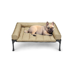 Veehoo cooling elevated dog bed frame showcases sturdy construction and elevated support.