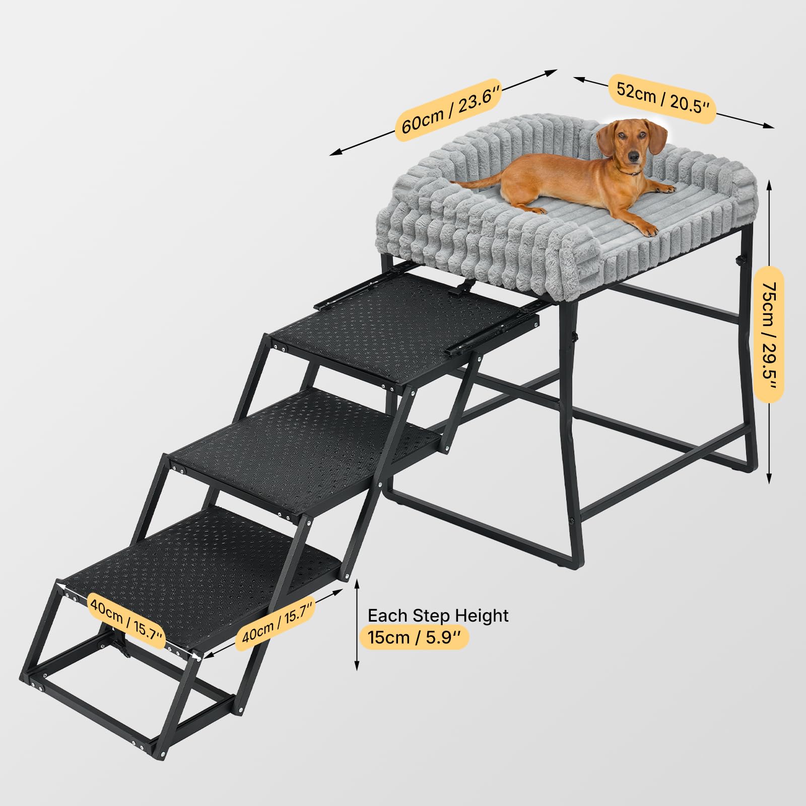 Veehoo Dog Window Perch easy-storage-fold saves space under the seat.