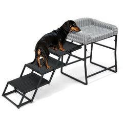Veehoo Dog Window Perch sturdy-frame provides stable support for energetic pets.