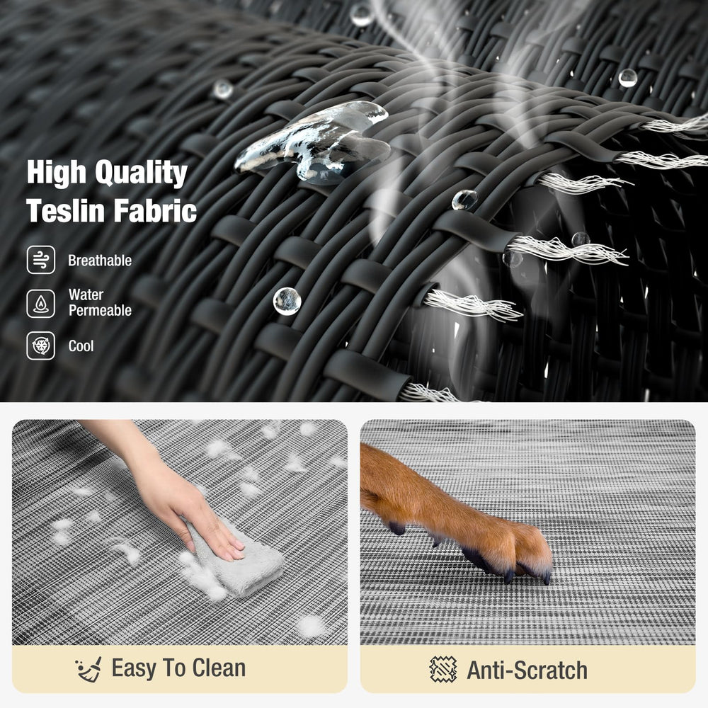 Veehoo elevated 8.2 inch height keeps paws off ground and mud