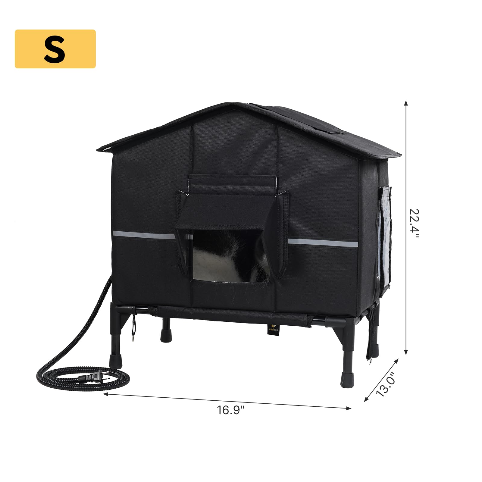 Veehoo elevated base design keeps interior dry and reduces dampness exposure.