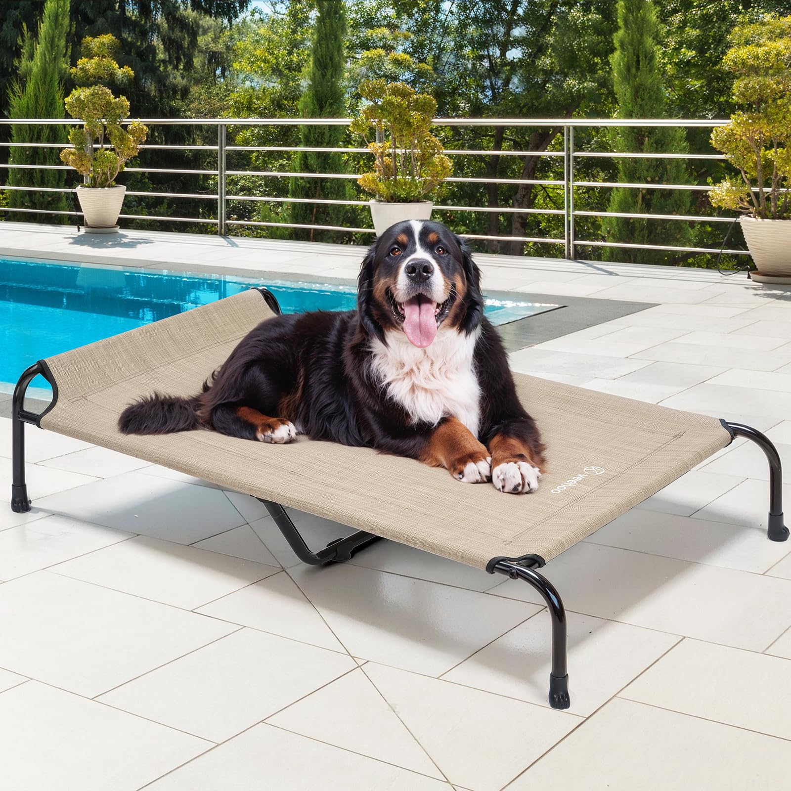 Veehoo XXXL easy-clean bed for quick rinsing or wiping