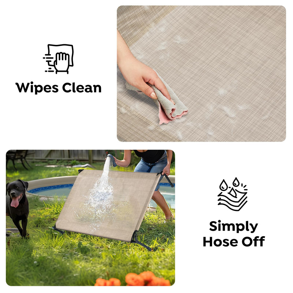 Veehoo XXXL Textilene mesh promotes breathable airflow