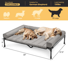 Veehoo breathable Teslin mesh promotes airflow, helping dogs stay cooler on warm days.