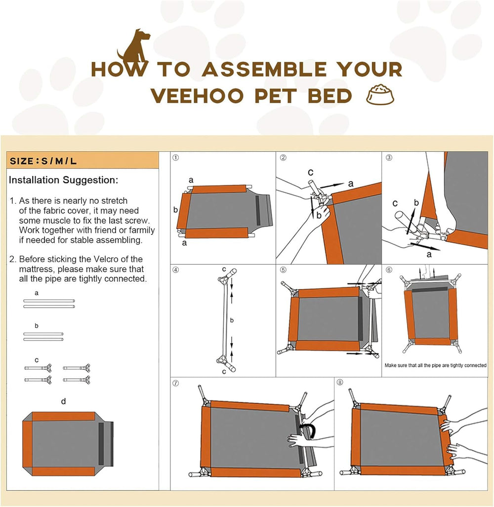 Veehoo mesh bed is easy to clean and quick to dry
