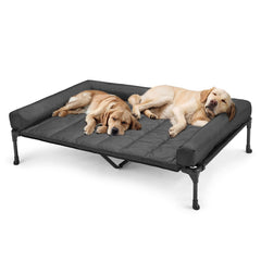 Veehoo cooling elevated dog bed frame XXL provides sturdy support