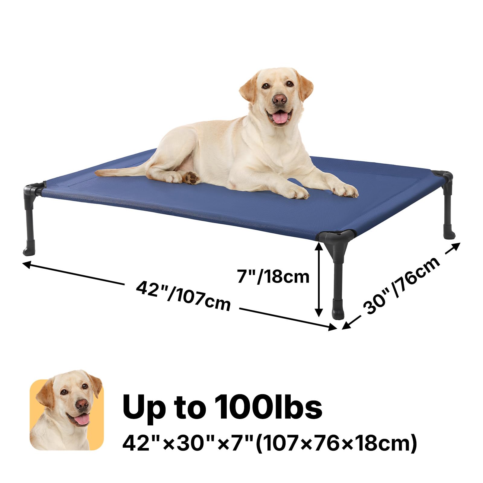 Veehoo large size bed keeps big breeds comfortable during rest