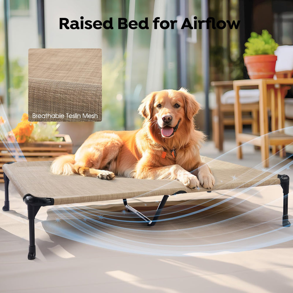 Veehoo indoor-outdoor versatility lets pets lounge confidently anywhere.