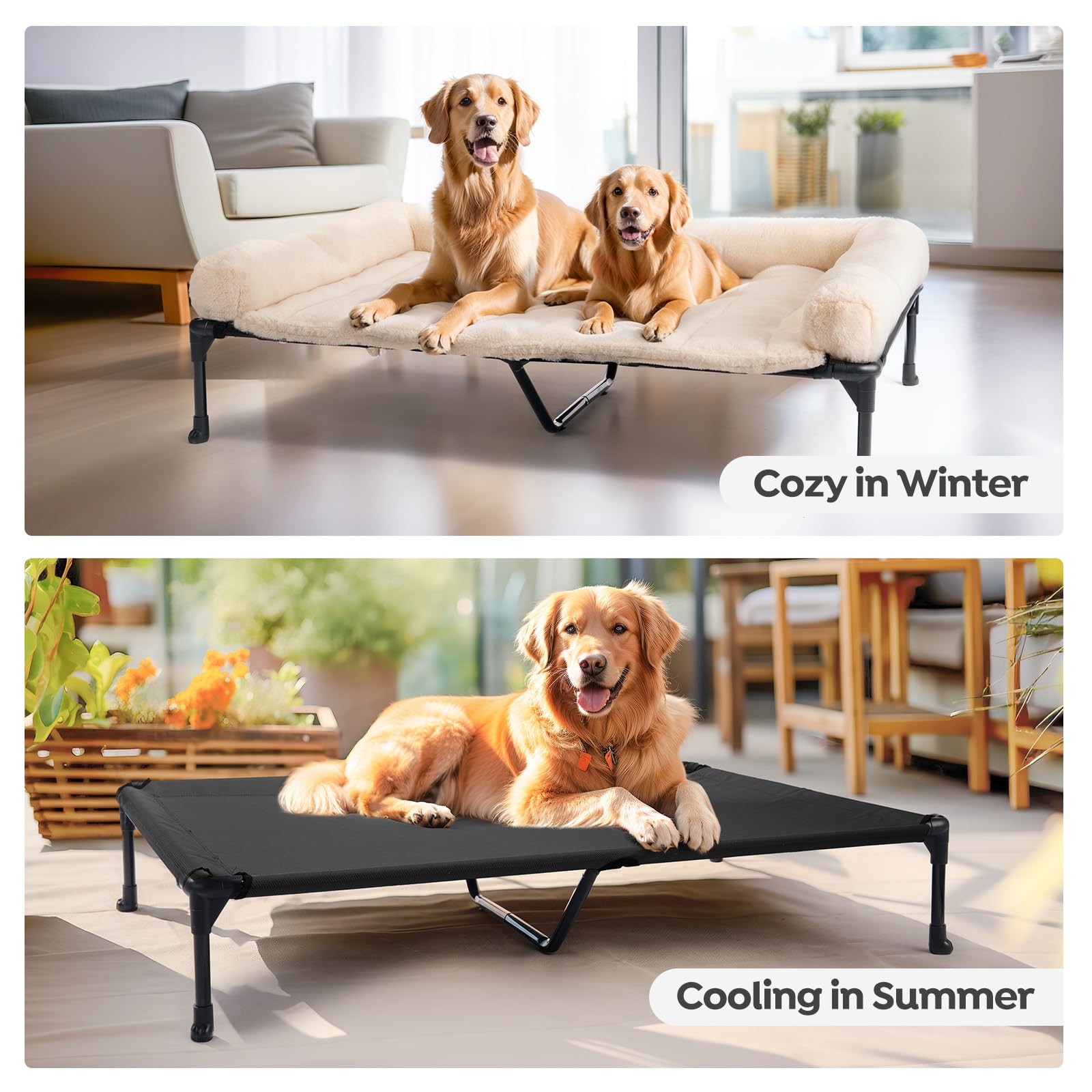 Veehoo tool-free-frame assembly enables quick setup and rearrangement.