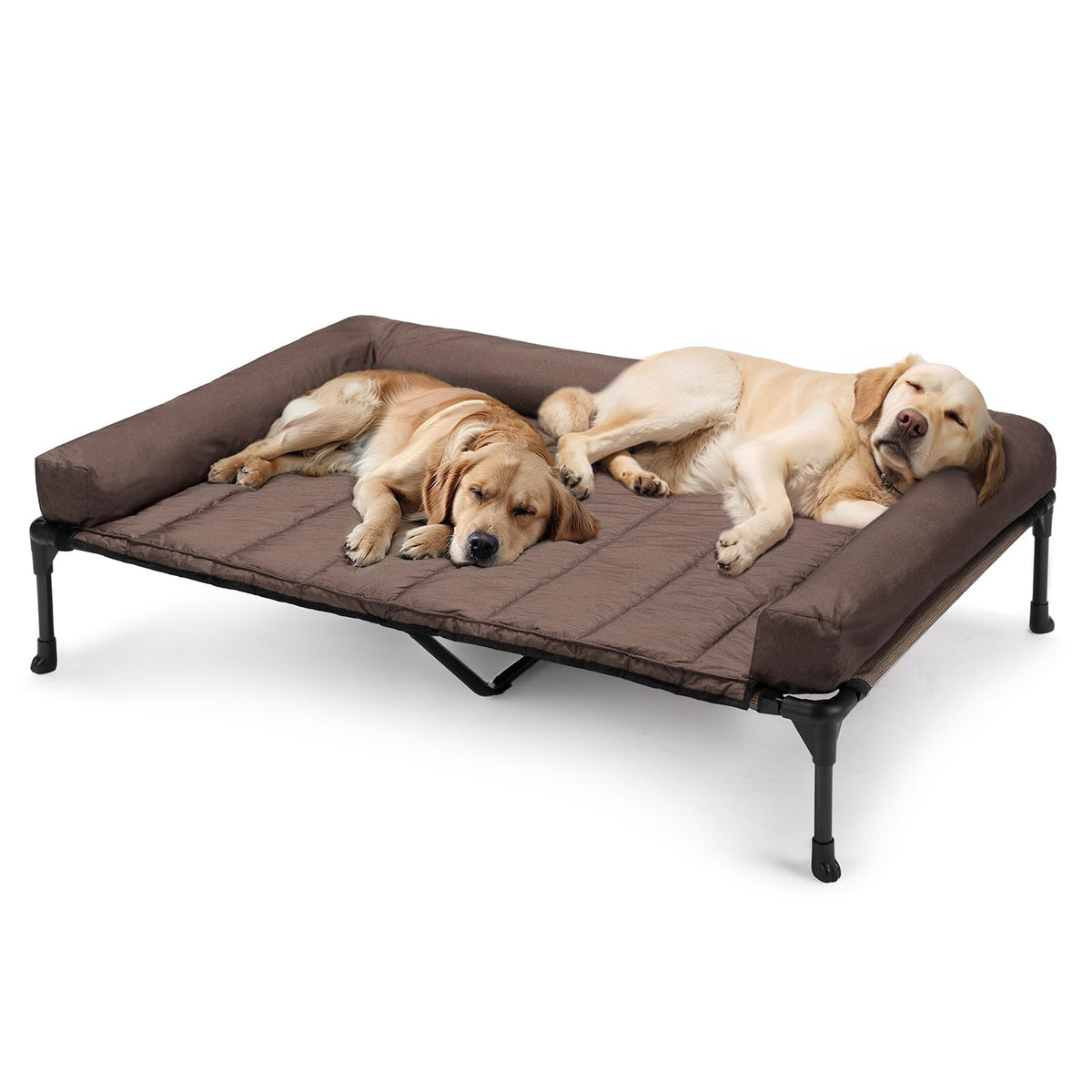 Veehoo cooling elevated dog bed XXLarge frame with breathable air flow for hot days