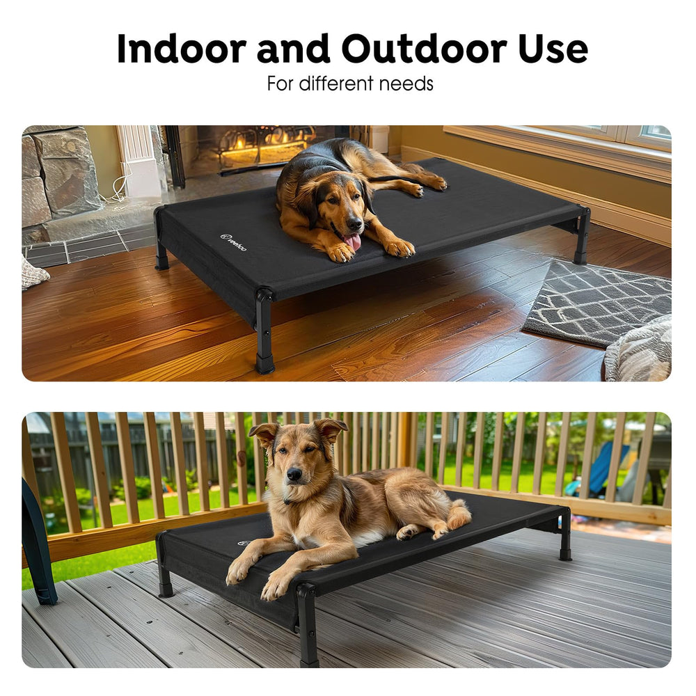 Veehoo cooling outdoor dog bed 47x29 – roomy for big dogs
