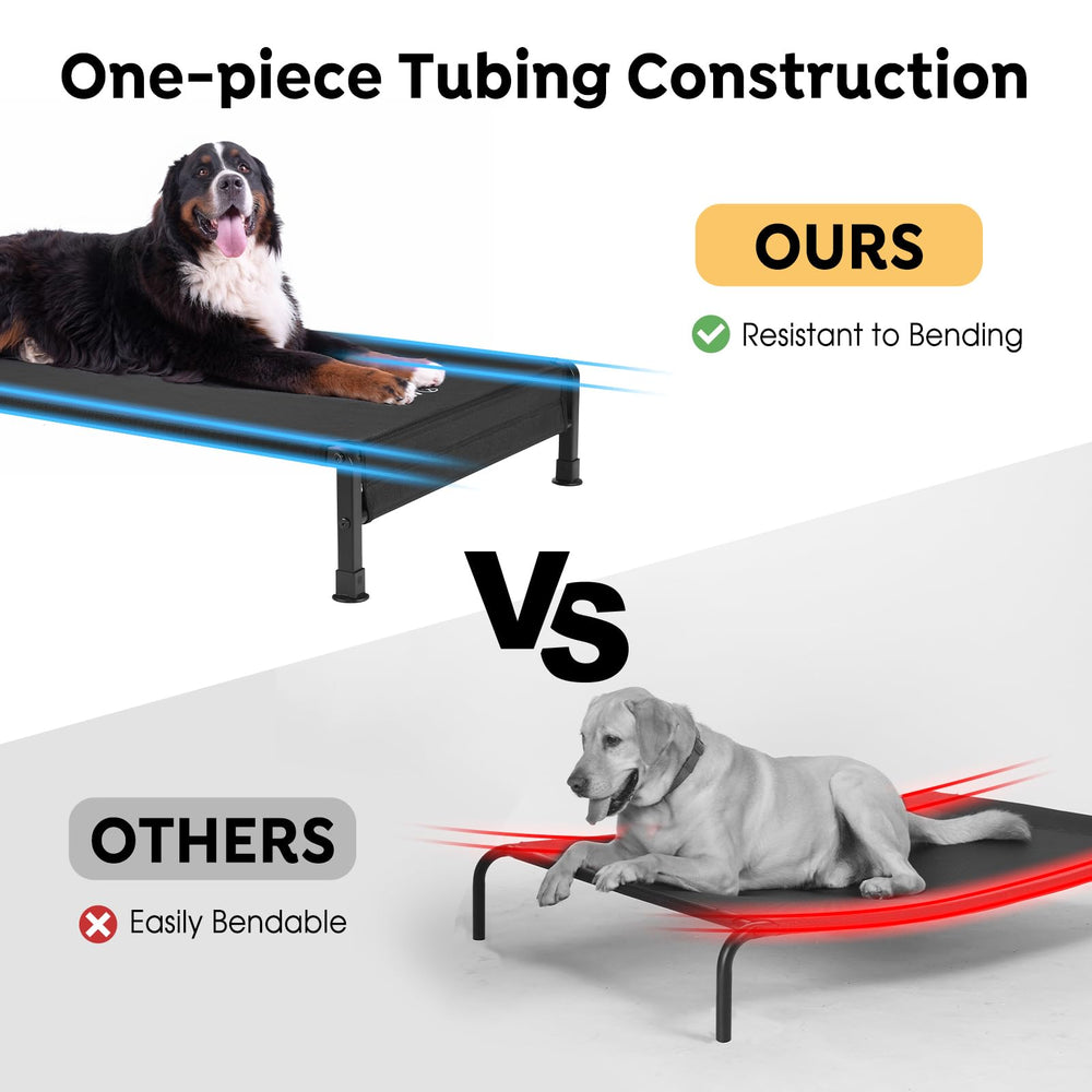 Veehoo cooling outdoor dog bed mesh center – breathable airflow helps cooling