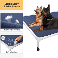 Veehoo blue XXL bed frame and sturdy construction for large dogs