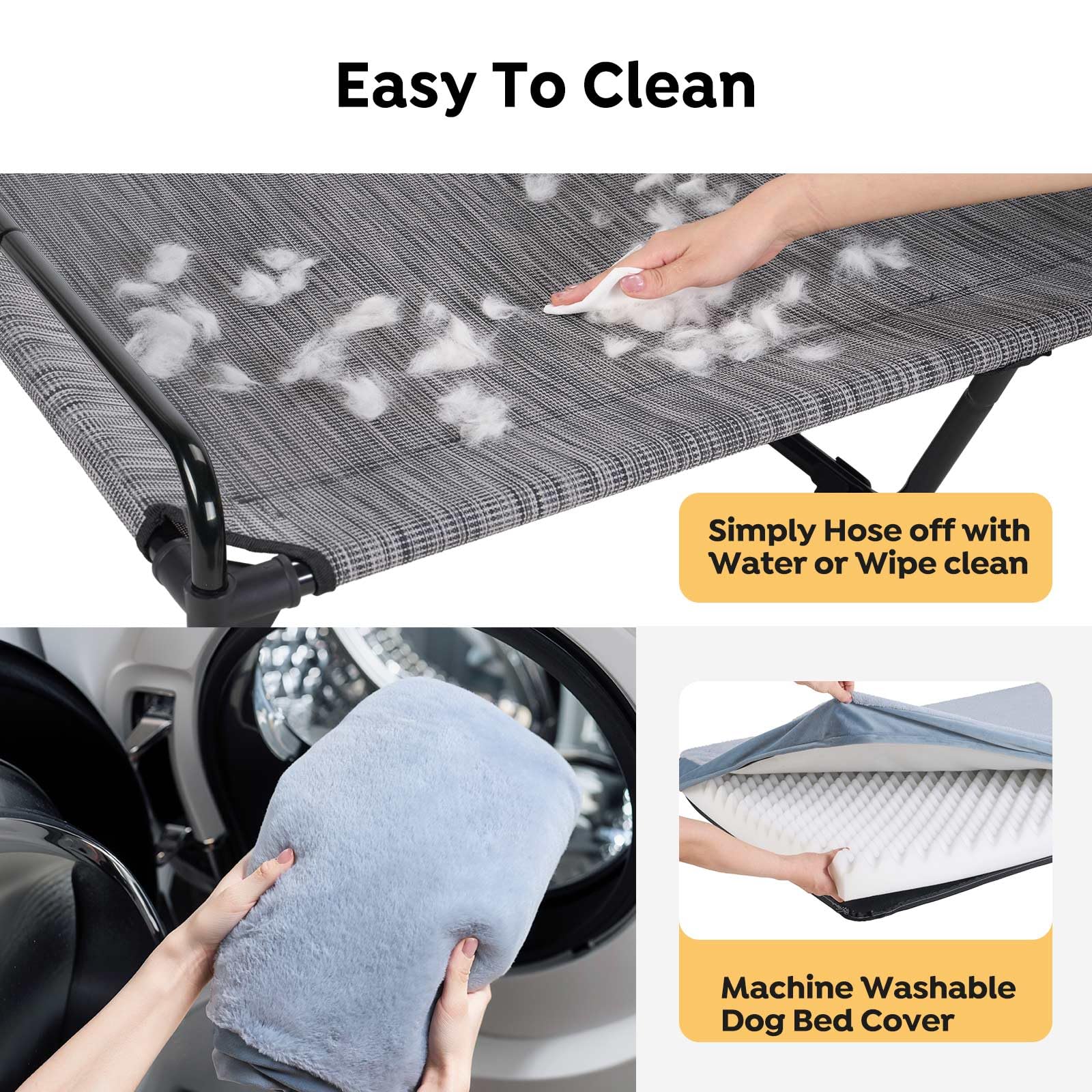 Veehoo egg crate foam cushions joints for a comfortable resting experience.