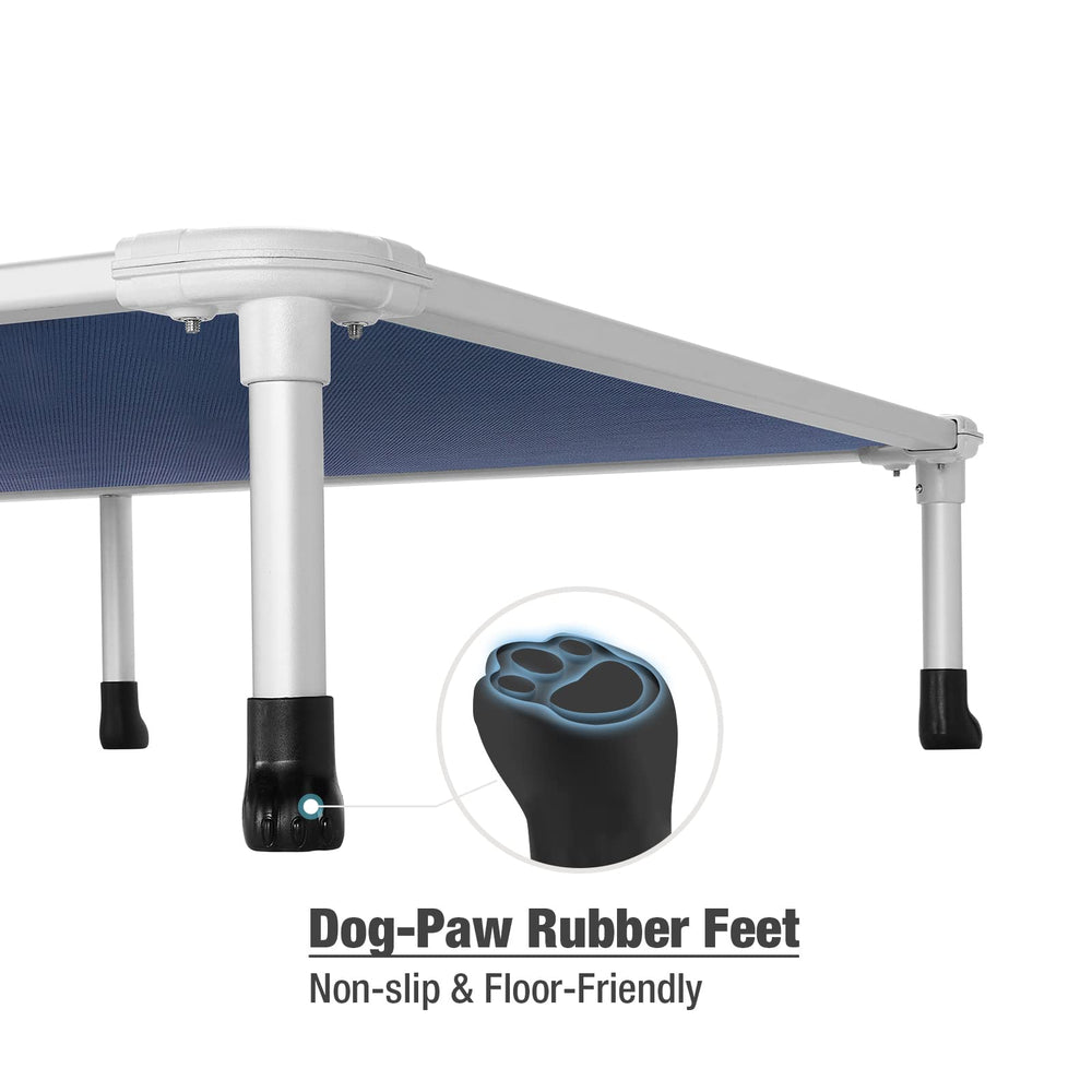 Veehoo elevated dog bed ships with screws for quick assembly