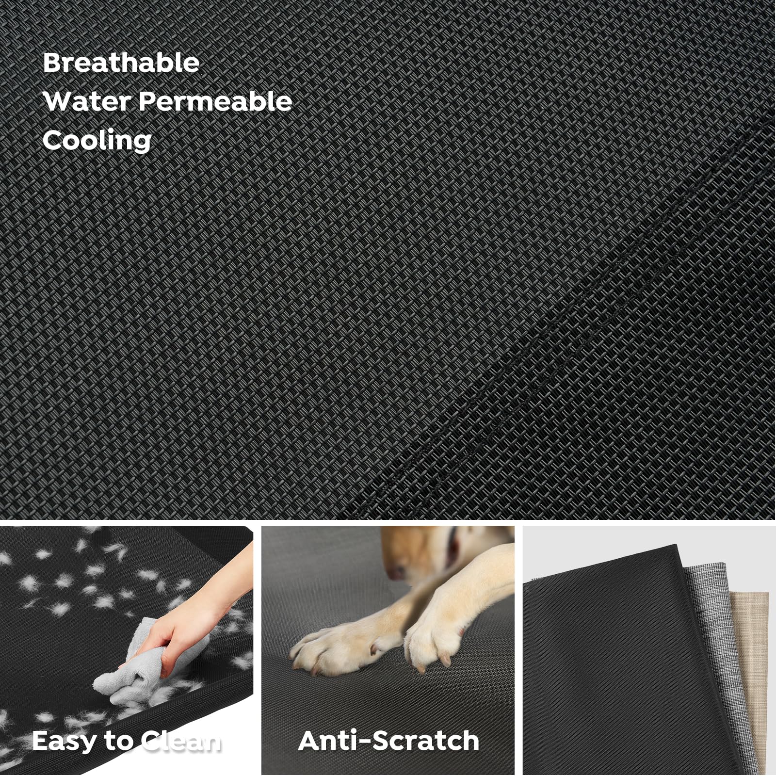 Veehoo Teslin mesh center image illustrating breathable cooling surface.