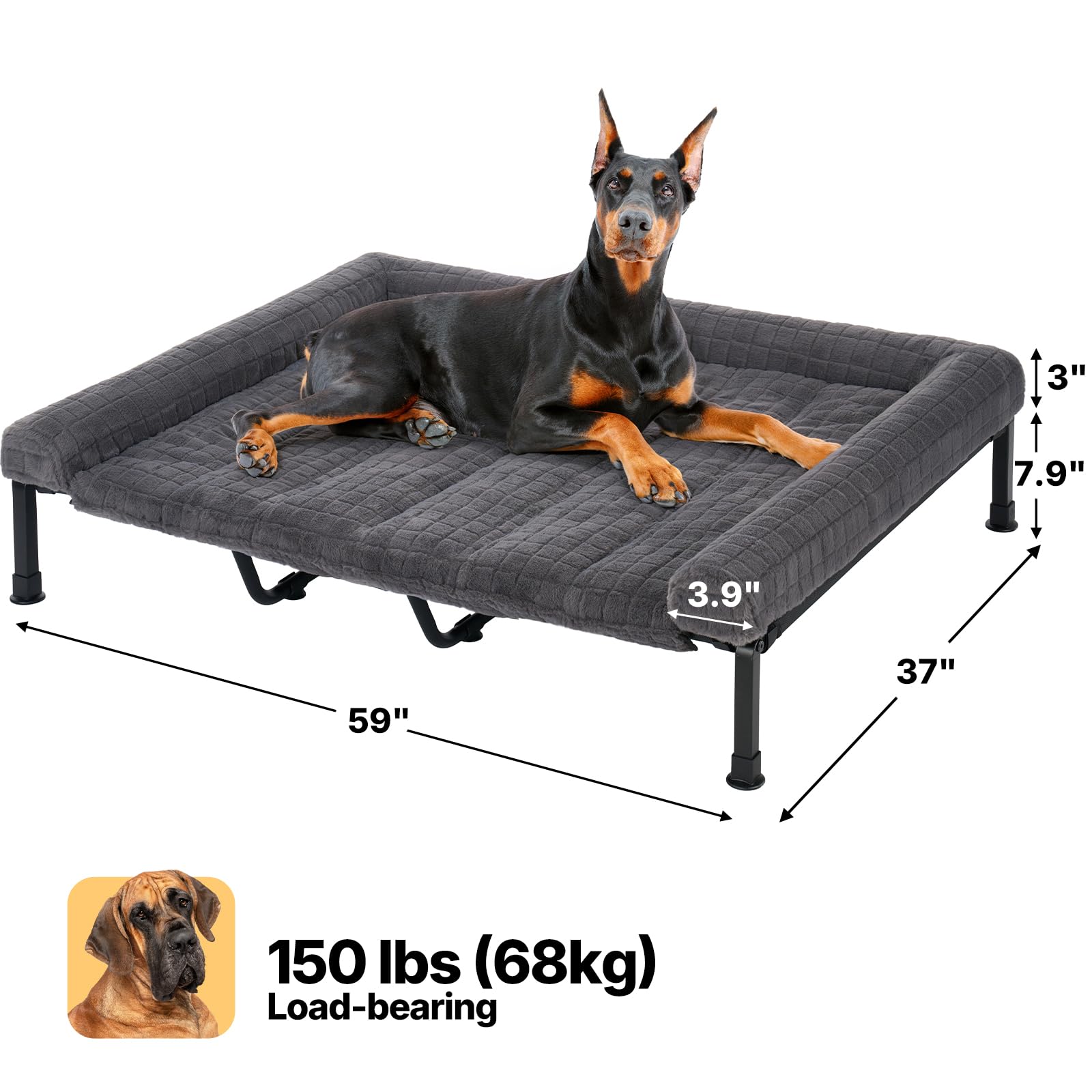 Veehoo washable cushion shows removable cover for easy cleaning and continued comfort