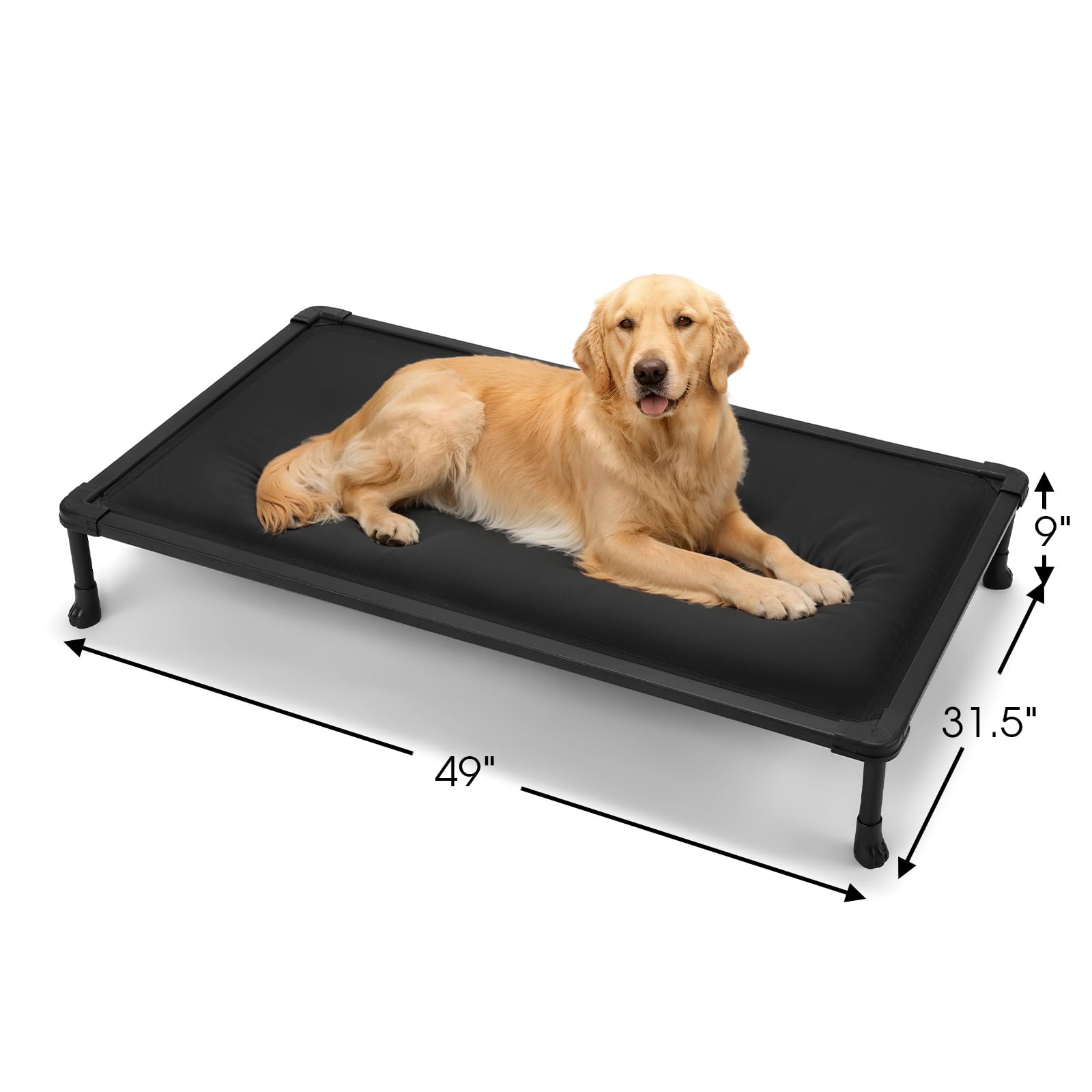 Veehoo crate-compatible design with removable feet for crate use