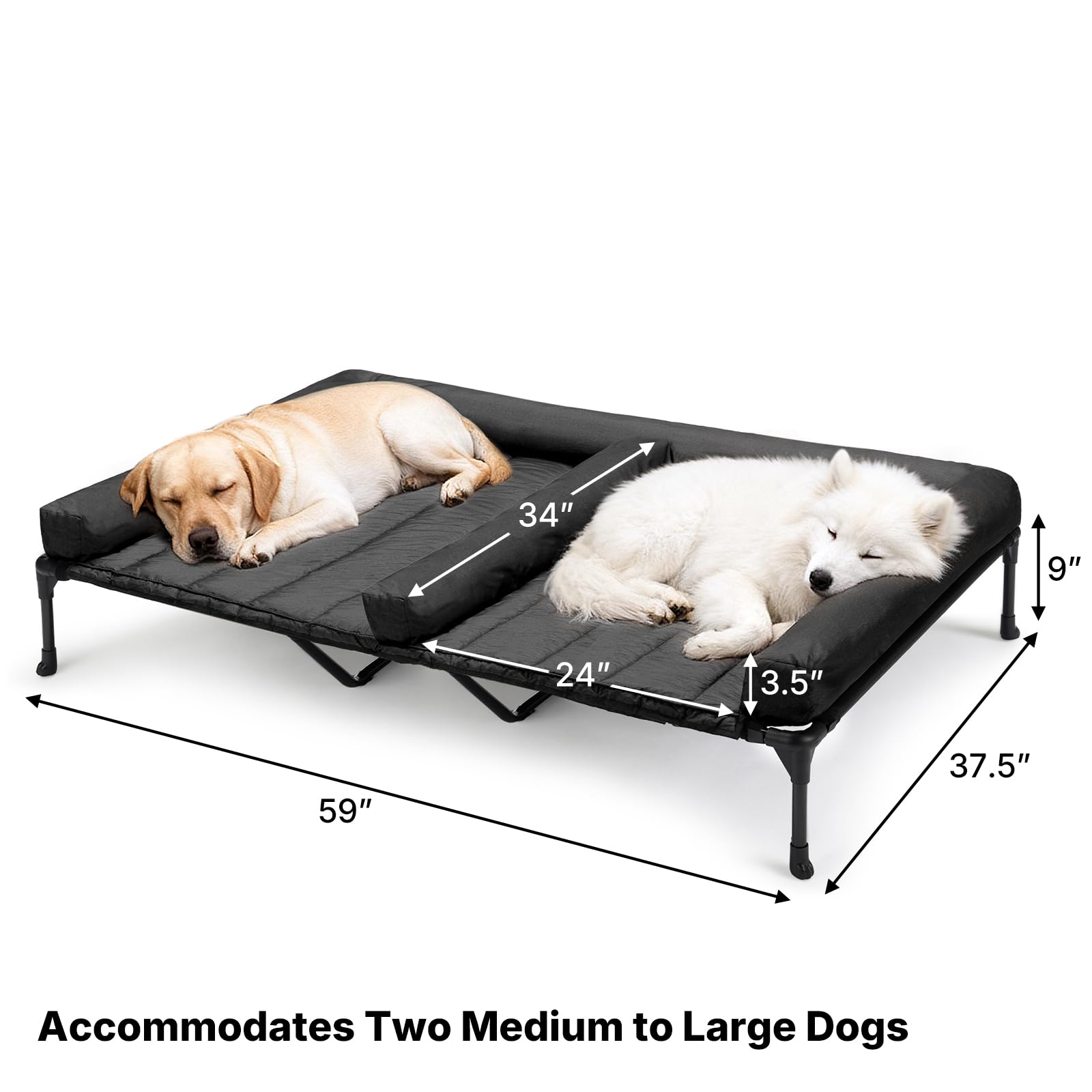 Veehoo indoor-outdoor pet couch bed ideal for versatile use