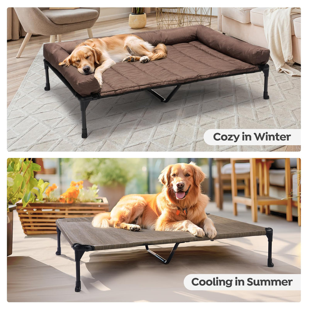 Veehoo non-slip rubber feet keep the bed stable