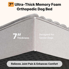 Veehoo 52x36 inch bed offers spacious comfort for large breeds.