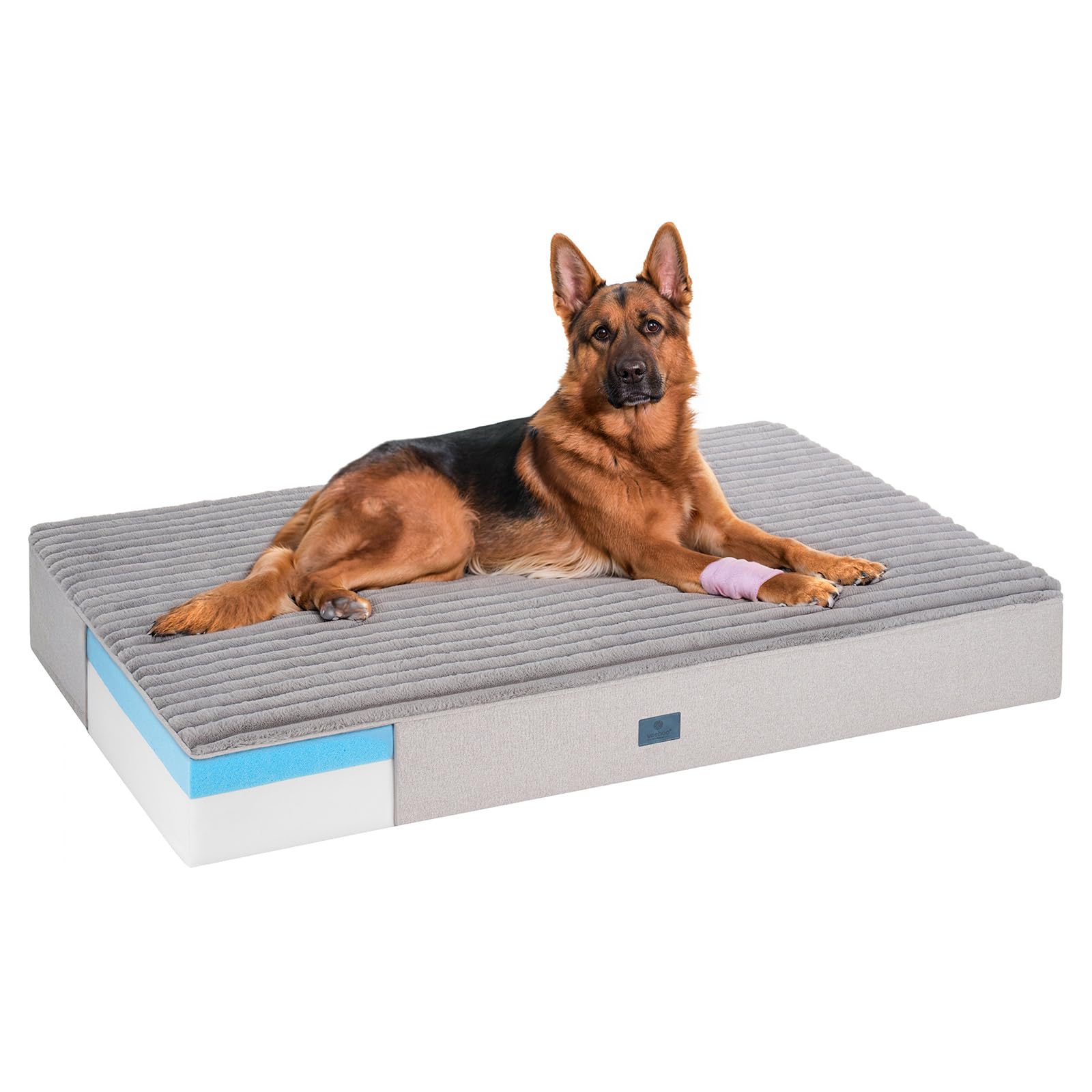 Veehoo 7-inch foam-layer orthopedic bed for joint relief and senior comfort.