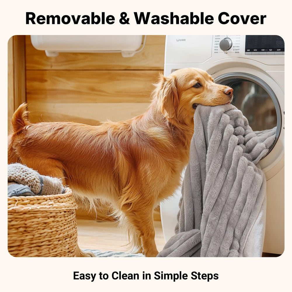 Veehoo orthopedic bed for seniors supports easy, comfortable lounging.