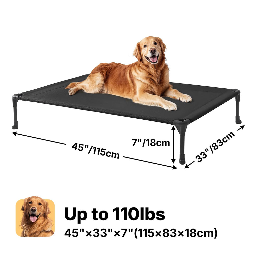 Veehoo powder-coated steel frame adds rust-resistant strength