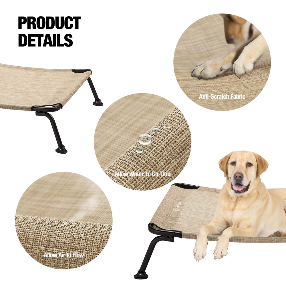 Veehoo Teslin fabric waterproof surface on outdoor bed for durability