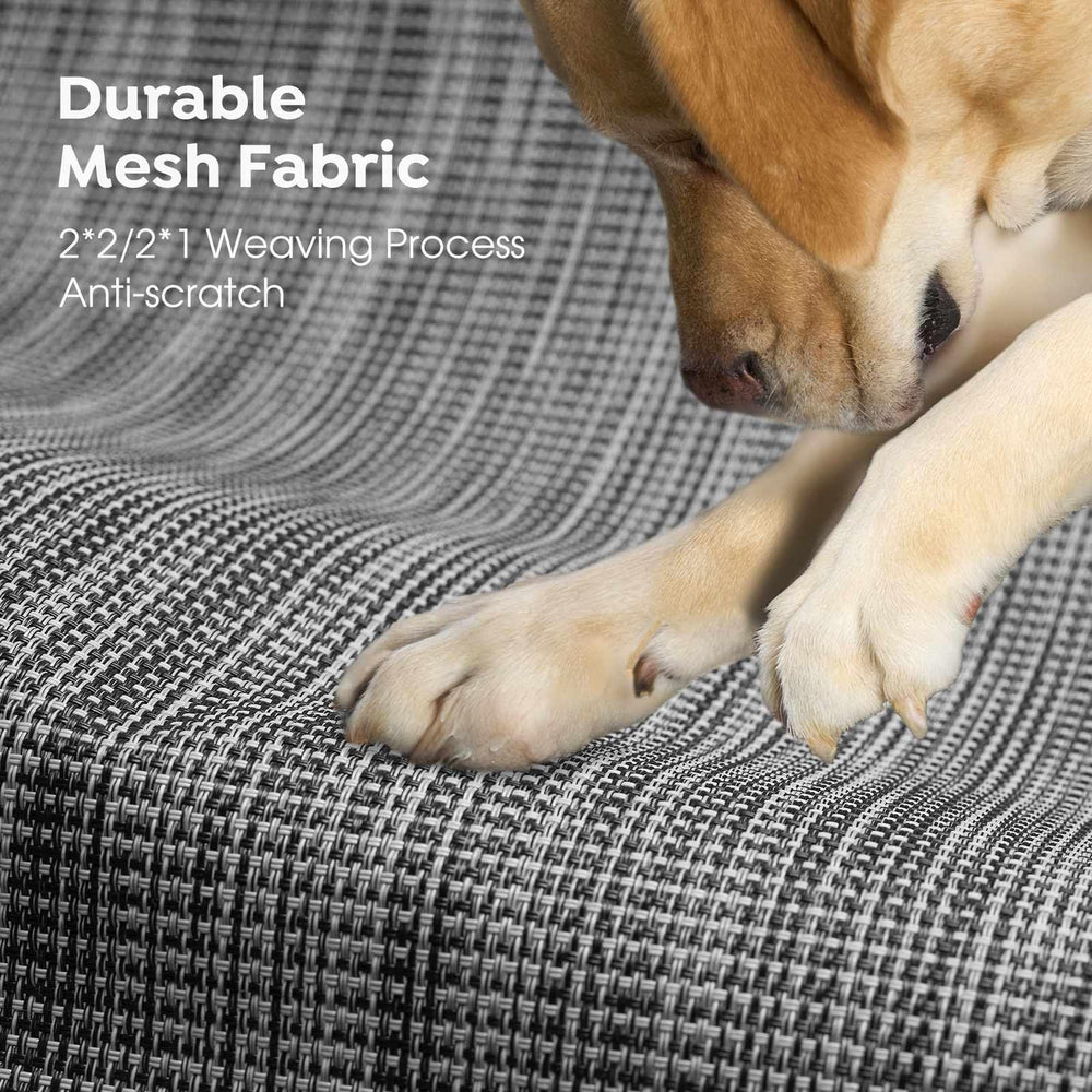 Veehoo waterproof material helps keep paws dry outdoors.