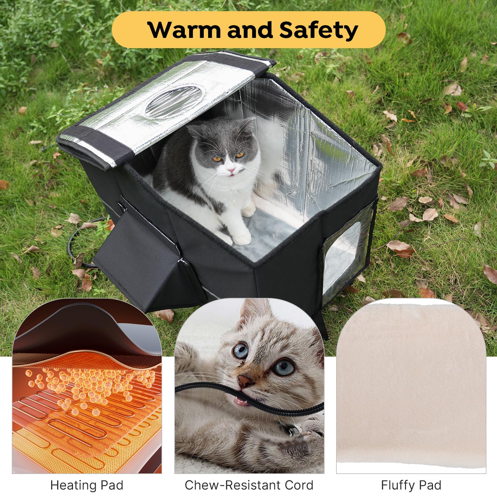 Veehoo UL-tested Waterproof Heating Pad delivers consistent warmth with safety features
