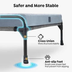 Veehoo removable dog bed mat allows quick cleaning and versatile setup for travel.