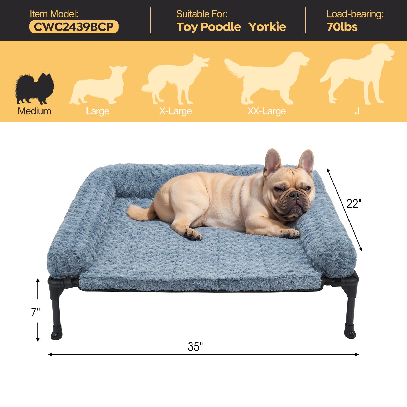 Veehoo removable pillow top makes washing easier and faster.